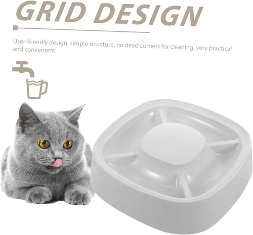 Vista 7 de Mipcase Comedero lento para mascotas para perros y gatos, platos divididos para mascotas, gran capacidad, fácil