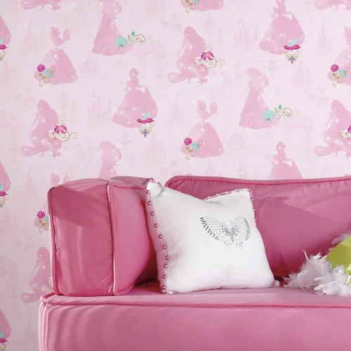 Vista 4 de RoomMates, RMK11170RL - Papel tapiz de princesa de Disney para despegar y pegar