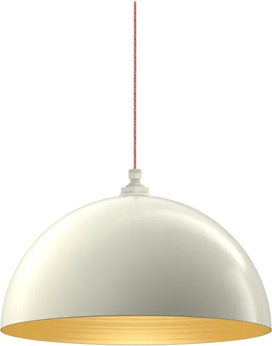 Vista 29 de Steel Lighting Co. Melrose - Lámpara colgante Montada en el techo Cúpula redonda de 18 pulgadas Estilo moderno contemporáneo de granja