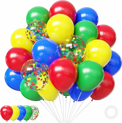 Vista 16 de Globos negros y metálicos plateados, 50 piezas de globos negros y plateados de 12 pulgadas, globos para fiestas para cumpleaños, graduación, Año