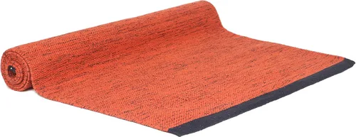 Vista 7 de KD Willmax Tapete de yoga de algodón hecho a mano de algodón orgánico con elementos naturales, tejido a mano, lavable, 100% orgánico, altamente