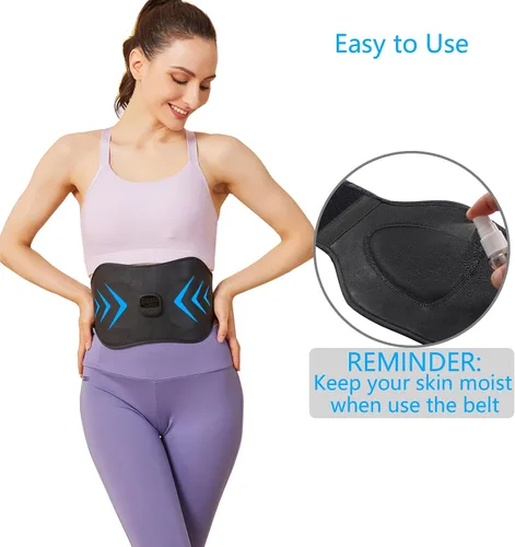 Vista 2 de Estimulador ABS, estimulador muscular EMS, máquina de abdominales, equipo de entrenamiento físico para mujeres y hombres, tóner muscular portátil
