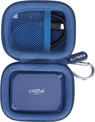 Vista 8 de LTGEM - Funda para SSD portátil Crucial X9/X10/X10 Pro Negro
