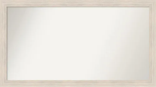 Vista 222 de Amanti Art Espejo personalizado, espejo de baño estrecho Alexandria White Wash, espejo de pared o espejo de tocador de baño sobre el fregadero