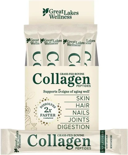 Vista 8 de Great Lakes Wellness Polvo de Péptidos de Colágeno para Piel, Cabello, Uñas, Articulaciones y Digestión - Sin Sabor - Disolución Rápida Hidrolizado