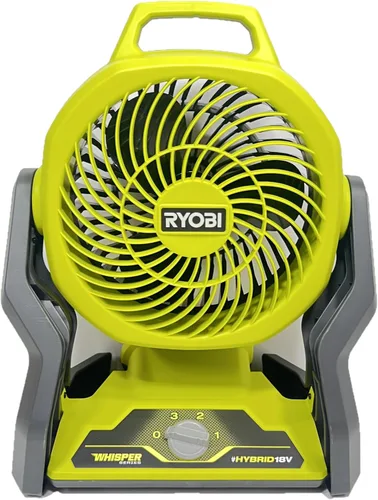 Vista 2 de Ryobi Tools Kit de ventilador portátil híbrido de 18 voltios con batería