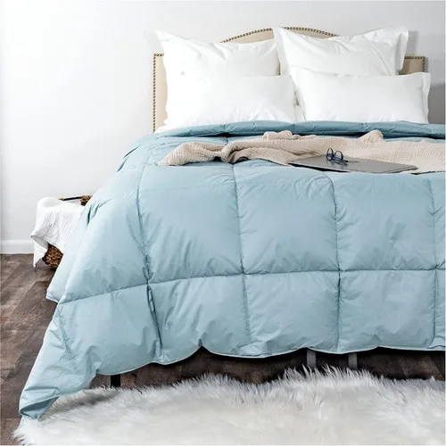 Vista 8 de Light Warmth Elite - Edredón de plumón 600 con accesorios cosidos en las esquinas, cama tamaño matrimonial/queen, lino