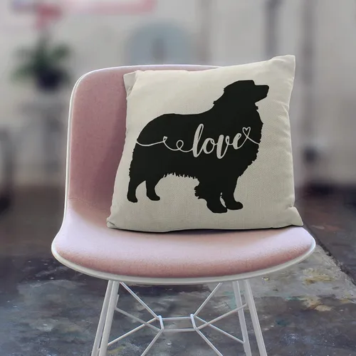 Vista 3 de Fundas de almohada de pastor australiano, regalos de pastor australiano, 18 x 18 pulgadas, funda de almohada decorativa para perros, regalos