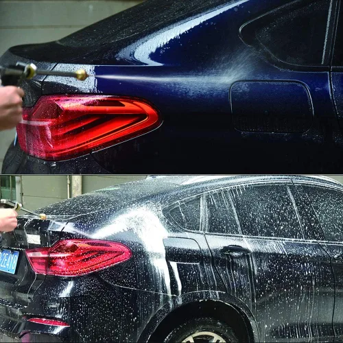Vista 2 de MASO Bomba de energía para lavadora a presión de coche, kit de lavado eléctrico de presión portátil, 12 V, 80 W, bomba de agua, boquilla