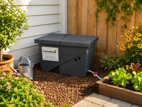 Vista 5 de Black Solider - Compostador de moscas - Diseño fácil de instalar, eficiente y de bajo mantenimiento, convierte tus residuos de alimentos en un suelo