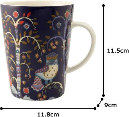 Vista 5 de Iittala Taza con asa, azul, 13.5 fl oz, paquete de 1