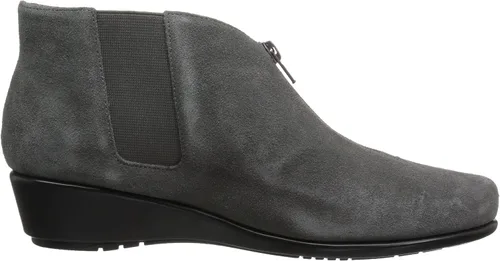 Vista 6 de Aerosoles Botines para mujer, punta puntiaguda con plantilla de espuma viscoelástica, gris, 9
