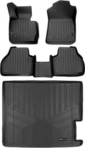 Vista 9 de SMARTLINER Juego de alfombrillas de piso personalizadas de primera fila para BMW X3 28d 2015-2017