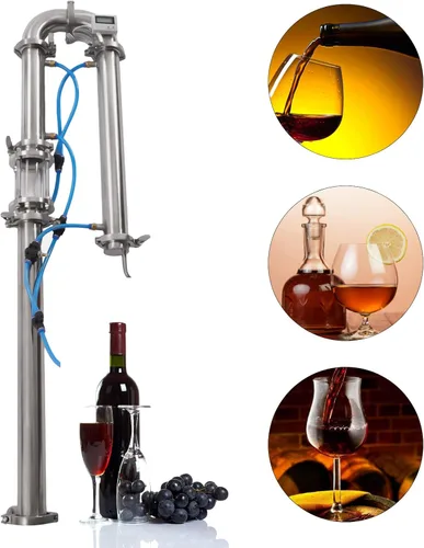 Vista 7 de Nueva torre de destilación tubular con malla de cobre de vidrio de vista 2 '' destilador de equipo de elaboración de cerveza nacional, columna