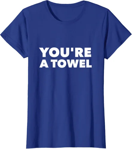 Vista 6 de Eres un toalla Funny camisa, mujer XL, Negro