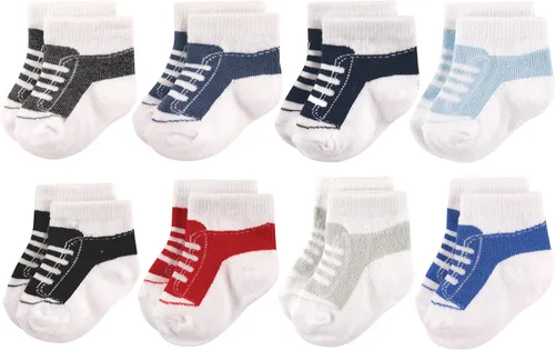 Vista 52 de Hudson Baby - Calcetines de algodón para bebés recién nacidos y Terry para niñas bebés