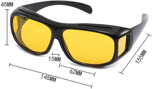 Vista 2 de Gemgoo - Gafas de sol para conducción nocturna 2 unidades visión HD revestimiento antirreflectante