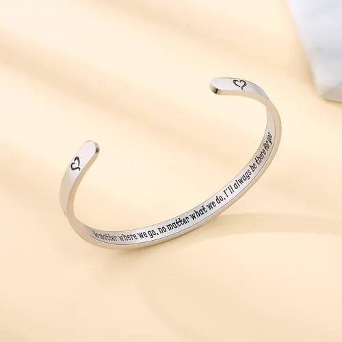 Vista 2 de TONY & SANDY - Brazaletes motivacionales para mujeres, adolescentes o niñas, regalos de cumpleaños personalizados para mamá, hija, hermana o amigas
