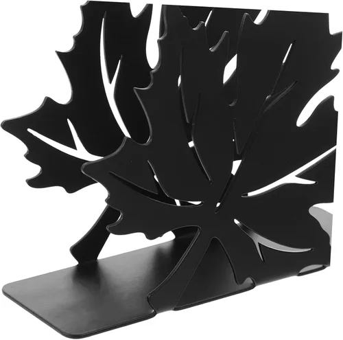 Vista 6 de HOMSFOU decoración de mesa de comedor decoración de Navidad decoración del hogar soporte de toalla de papel negro Soporte de servilleta vertical
