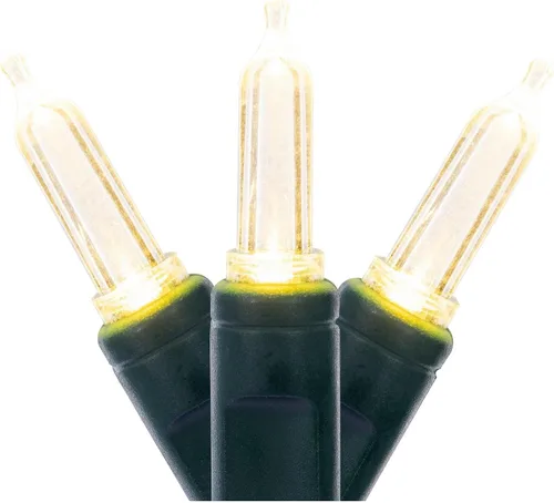 Vista 9 de Vickerman El juego de luces X6G7533 cuenta con 50 luces LED en cable verde con espacio de bombillas de 6 pulgadas, 25 pies, color lima