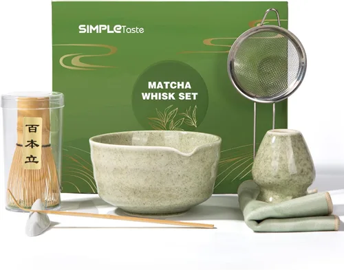 Vista 9 de SIMPLETaste Juego de batidor Matcha para amantes de las machas (rosa)