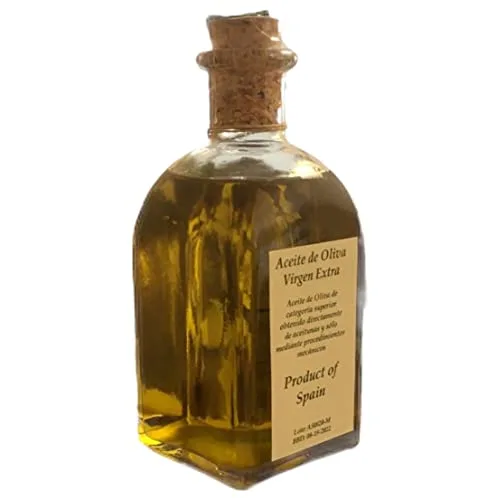 Vista 8 de Antonio Celentano Aceite de oliva virgen extra 100% no adulterado - Botella de vidrio con tapa de corcho de 8.5 fl oz, paquete de 2