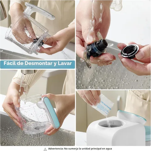 Vista 8 de Chefhandy Máquina de alimentos para bebés, vaporera y licuadora, máquina de puré con mezcla automática/manual, cesta de vapor, calentador