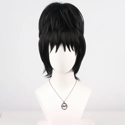 Vista 26 de COSPLAZA Cosplay Pelucas Moda Corto Azul Anime Cabello Elegante Mujer Fiesta Peluca