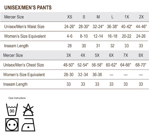 Vista 2 de Mercer Culinary Millennia - Pantalones de cocina unisex en dientes de perro, NegroBlanco