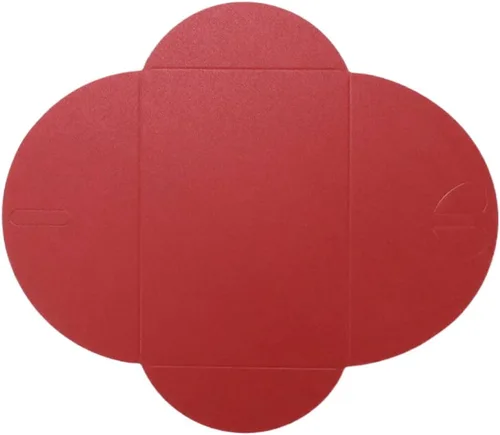 Vista 4 de Paquete de 24 sobres rojos con cierre de corazón para guardar objetos pequeños, sobre de papel, sobres para tarjetas de regalo de invitación