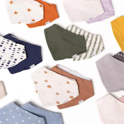Vista 4 de Baberos tipo bandana Gerber para bebé unisex