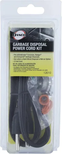 Vista 8 de Danco 12010 Kit de instalación de cable de alimentación para eliminación de basura, color negro