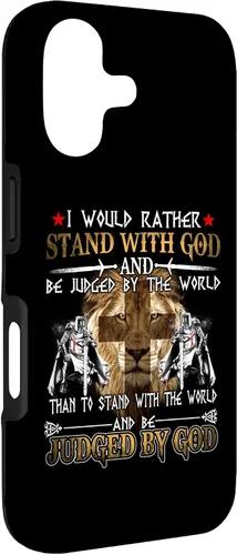 Vista 3 de I Would Rather Stand with God Knight Templar Case for iPhone 17