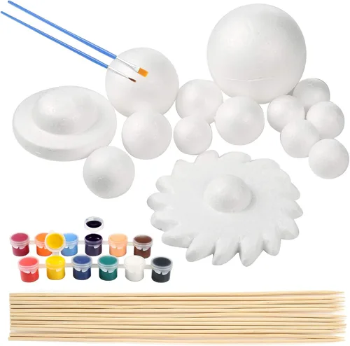 Vista 8 de Pllieay Kit de modelo de sistema solar, kit de sistema solar 3D para Kit de sistema solar 3d de 36 piezas