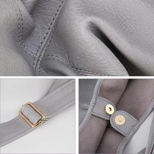 Vista 4 de Montana West Hobo Bags - Bolso para mujer, ultra suave, plegable, con monedero