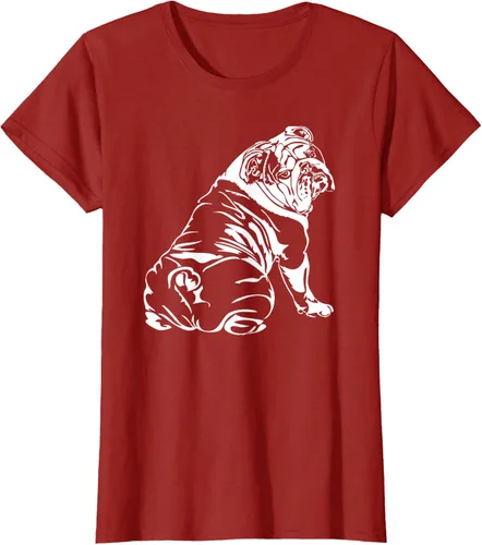 Vista 49 de Gracioso Bulldog Inglés playera perro Hund playera regalo, Azul (Heather blue)
