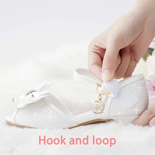 Vista 4 de Osinnme - Sandalias de boda para niña pequeña y grande