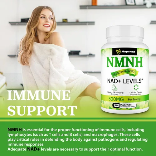 Vista 7 de NMNH (mononucleótido de dihidronicotinamida), suplemento de NMN, 500 mg por porción de suplemento NAD para aumentar los niveles de NAD+ a medida que