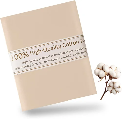 Vista 14 de Tela de Algodón Azul Bebé para Coser de 59 Pulgadas de Ancho, Tela de Popelina de Algodón 100% Natural por Yarda, Material de Algodón Suave