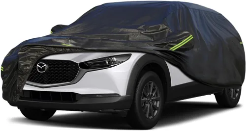Vista 118 de KouKou Funda impermeable para automóvil SUV adecuada para BMW X1 de 2009 a 2025, 7 capas a prueba de viento para todo tipo de clima, cubierta