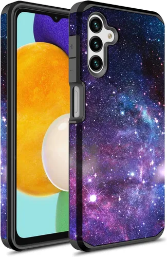 Vista 9 de Rosebono - Funda compatible con Samsung Galaxy A21, delgada híbrida de doble capa a prueba de golpes, cubierta dura a prueba de golpes, linda funda