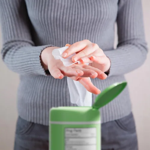 Vista 5 de Biopure Toallitas de manos antibacterianas Fresh Morning Breeze- Toallitas antibacterianas con fórmula de aloe y vitamina E Recipiente