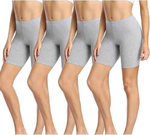 Vista 12 de wirarpa Ropa interior de algodón antirozaduras para mujer, pantalones cortos de pierna larga, paquete de 3
