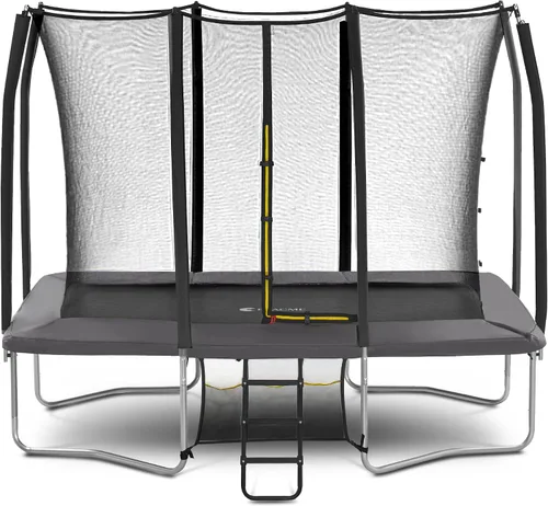 Vista 11 de Exacme Trampolín rectangular de 7 x 10, 8 x 12, 9 x 14 pies, para niños, dobles aberturas de cerramiento, trampolín rectangular pequeño