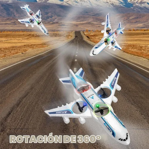 Vista 5 de RC Drone Control Remoto Avión RC Aviones 2.4GHz Foam V17 Jet Fighter Stunt, 360° resistente a caídas Stunt Spin Luz remota Avión RC con 2