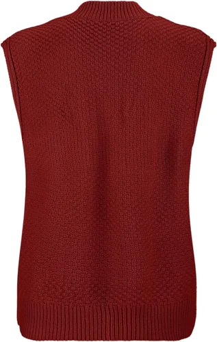 Vista 3 de Suéter de manga larga con cuello redondo para mujer, de gran tamaño, informal, grueso, holgado, túnica