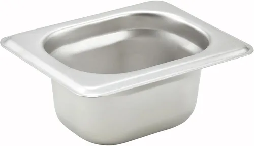 Vista 19 de Winco Bandeja de tamaño 2/3, 2 1/2 pulgadas, acero inoxidable, mediano