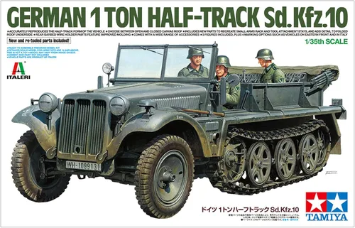 Vista 2 de Tamiya Modelos Alemanes 1 Ton Half-Track SD.KFZ.10 Kit