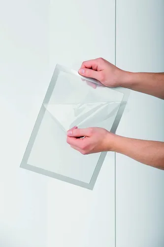 Vista 6 de Durable Duraframe - Soporte magnético para documentos, tamaño carta, 8.5 x 11 pulgadas, color plateado, paquete de 2