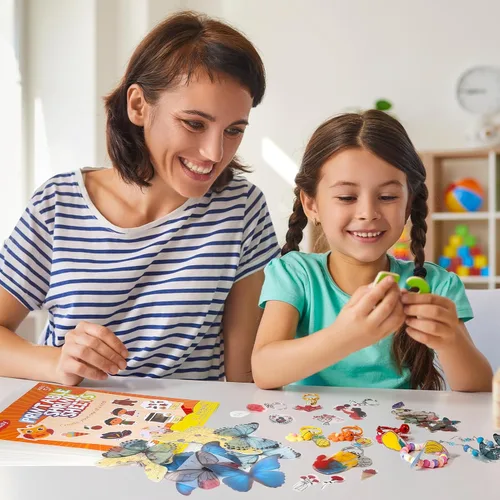 Vista 5 de Auihiay Hojas de plástico termorretráctil imprimibles, papel termorretráctil, arte termorretráctil para niños DIY llaveros de foto termorretráctil